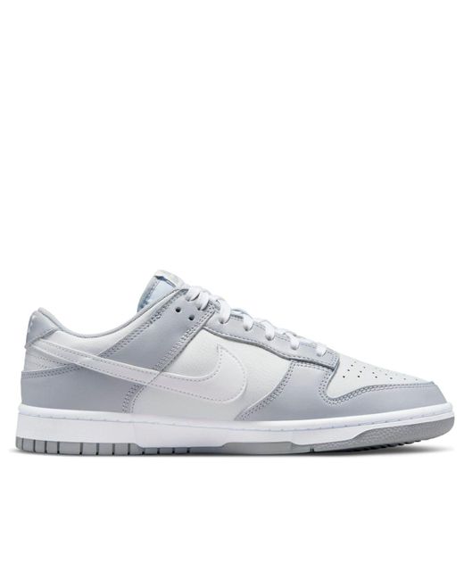 Nike White Dunk Low 'Pure Platinum Wolf' for men