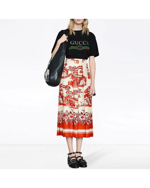 Gucci Blue (Wmns) Oversize T-Shirt With Logo