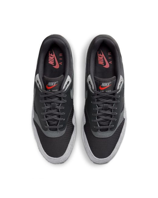 Nike Black Air Max 1 Premium 'Dark Smoke' for men