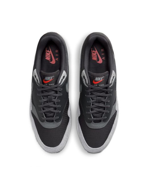 Nike Black Air Max 1 Premium 'Dark Smoke' for men
