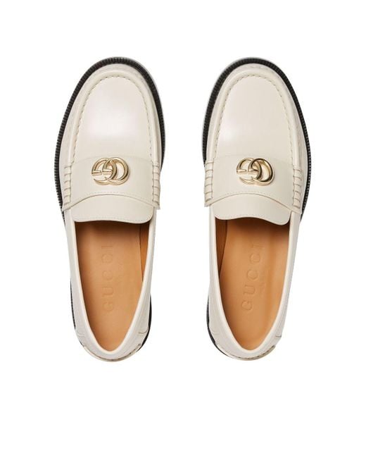 Gucci White (Wmns) Double G Loafers