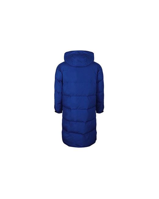 Adidas Blue 3St Long Parka Windproof Stay Warm Hooded Down Jacket for men
