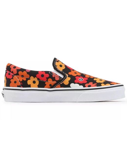 Vans White Classic Slip-On 'Flower Print' for men