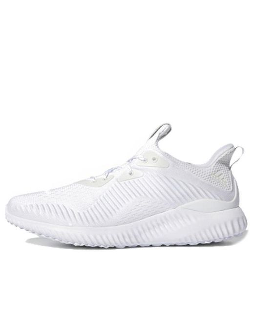 Adidas White Alphabounce 1 for men