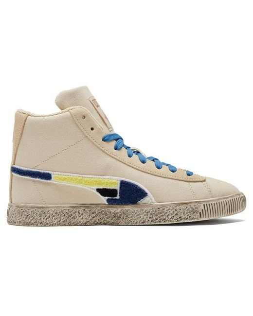 PUMA Blue Fives X Clyde Mid 'Creme Brulee' for men