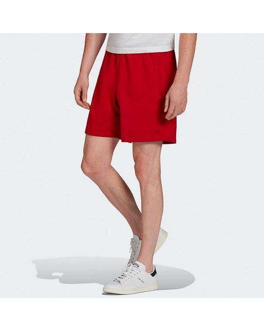 Adidas Red Loose Lacing Sports Shorts for men