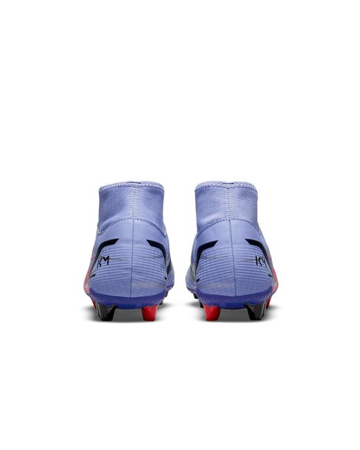 Nike Blue Kylian Mbapp X Mercurial Superfly 8 Academy Ag 'Flames' for men