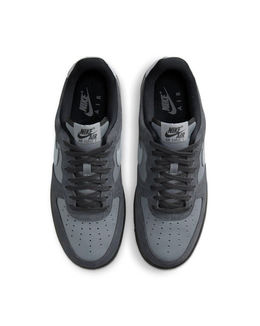 Nike Black Air Force 1 Low 'Anthracite Wolf' for men