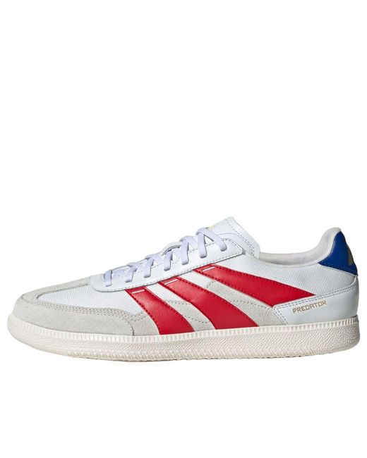 Adidas White Predator 24 League Low Freestyle Scarlet Royal' for men