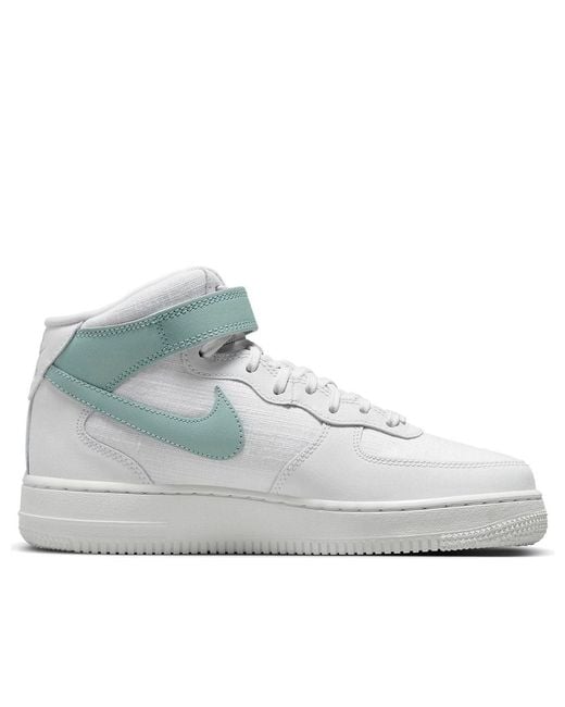 Nike Blue (Wmns) Air Force 1 Mid Mineral'