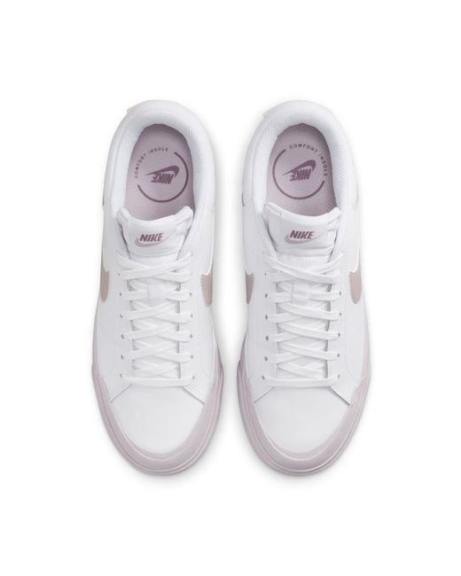Nike White (Wmns) Court Legacy Lift Smokey Mauve'