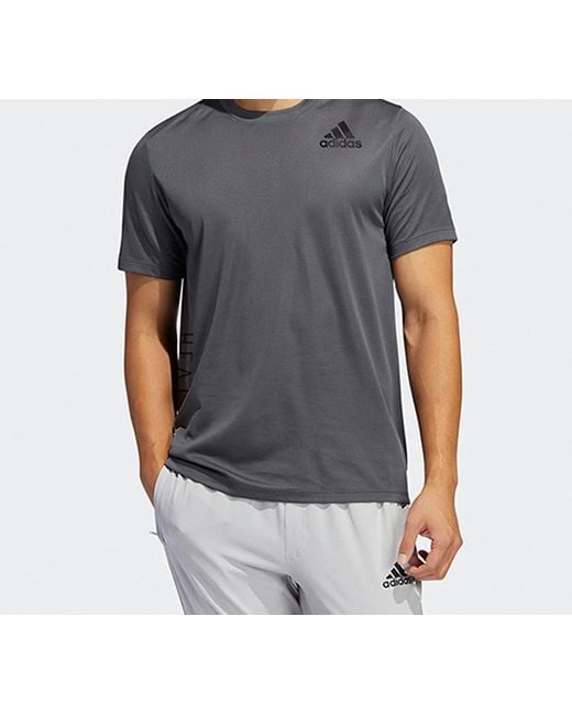 Adidas Gray Trg Tee H.Rdy Sports Training Short Sleeve for men
