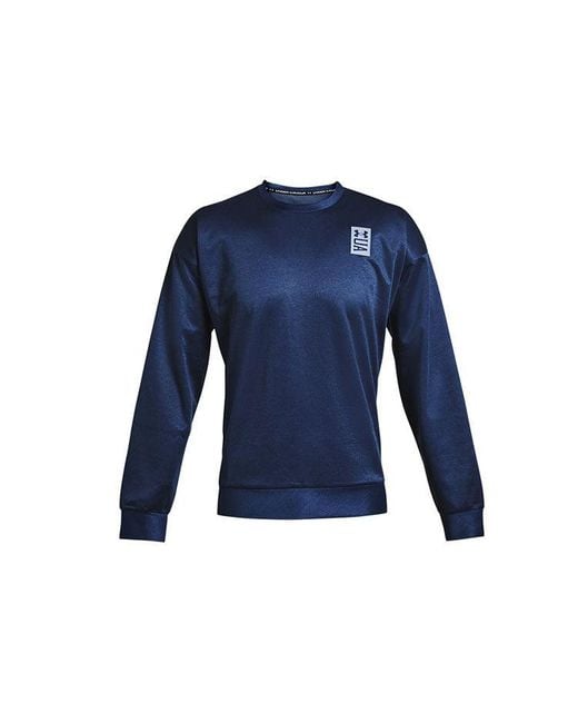 Under Armour Blue Recover Round Neck Training Loose Sports for men