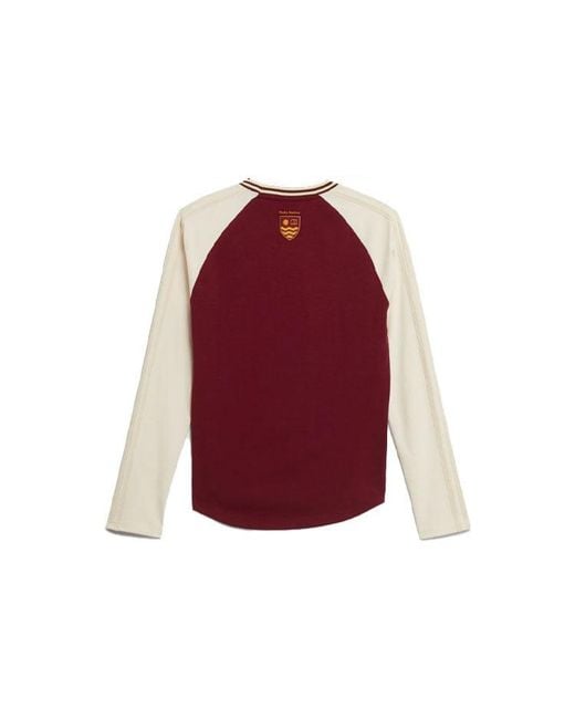 Adidas Red X Wales Bonner Long Sleeves T-Shirt 'Wine' for men