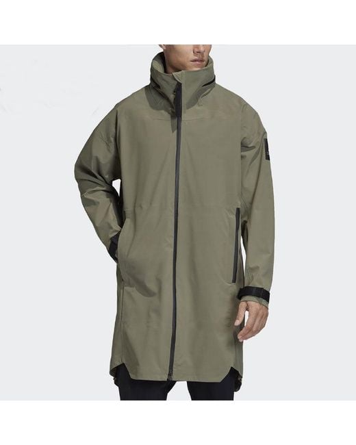 Adidas Green Casual Sports Windproof Stay Warm Hooded Jacket for men