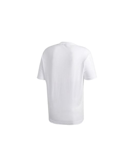 Adidas White Originals Adv Graphic Tee Alphabet Printing Sports Short Sleeve for men