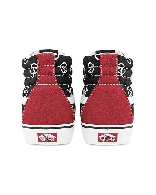 Vans Red Sk8-Hi 'Circle V' for men