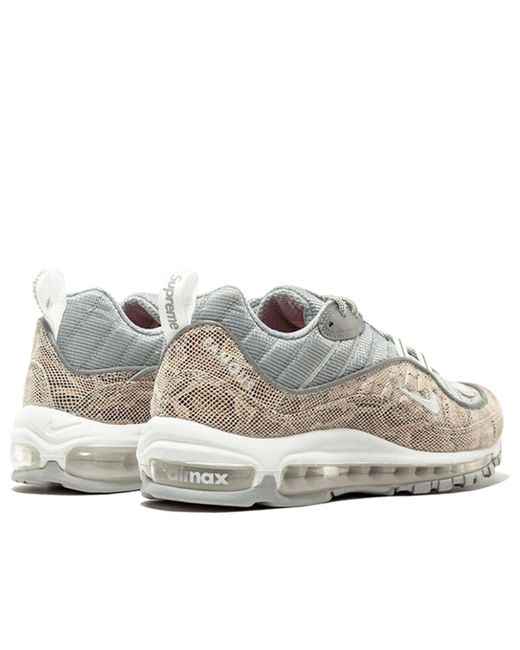 Nike White X Supreme Air Max 98 'Snakeskin' for men
