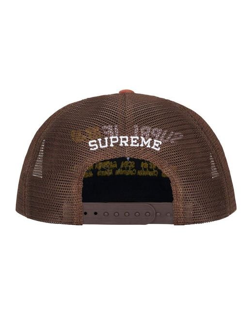 Supreme Black Transport Mesh Back 5-Panel for men
