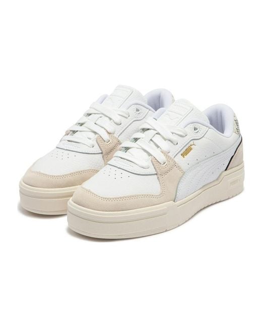 PUMA White Ca Pro Lux Snake Cream' for men
