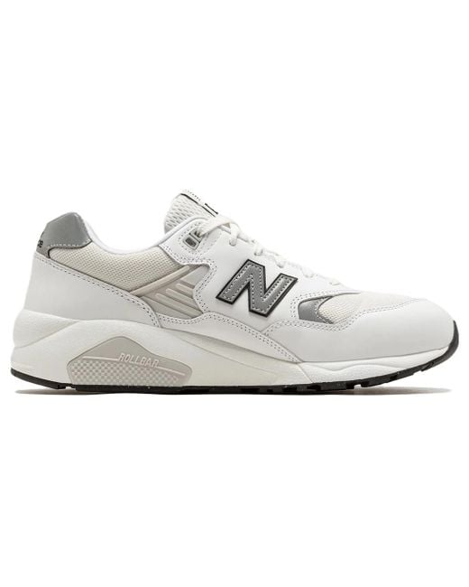 New Balance White 580 Metallic' for men