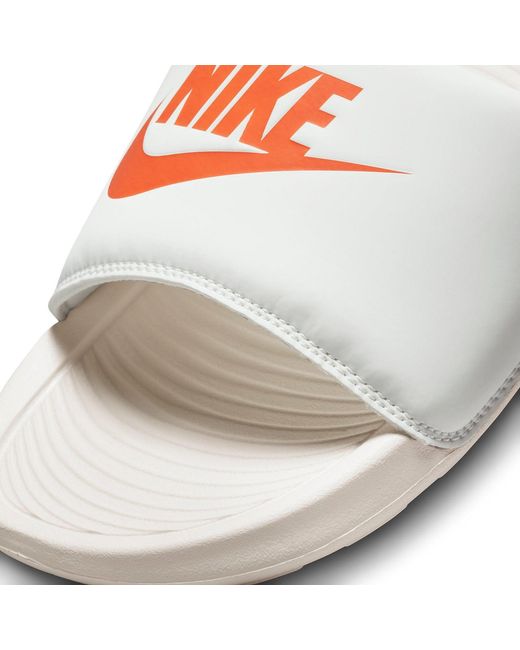 Nike White Victori One Slide 'Sail Safety' for men