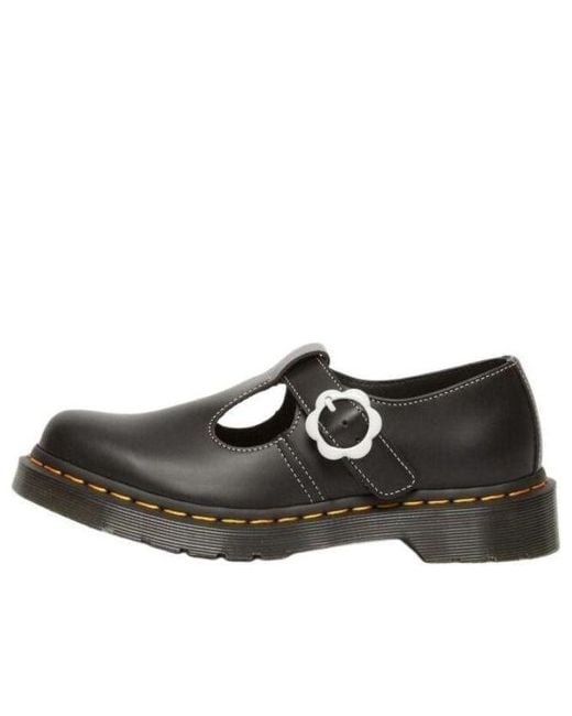 polley smooth leather mary janes dr martens