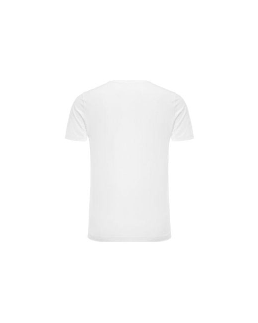 Dior White Round Neck Pullover Short Sleeve for men