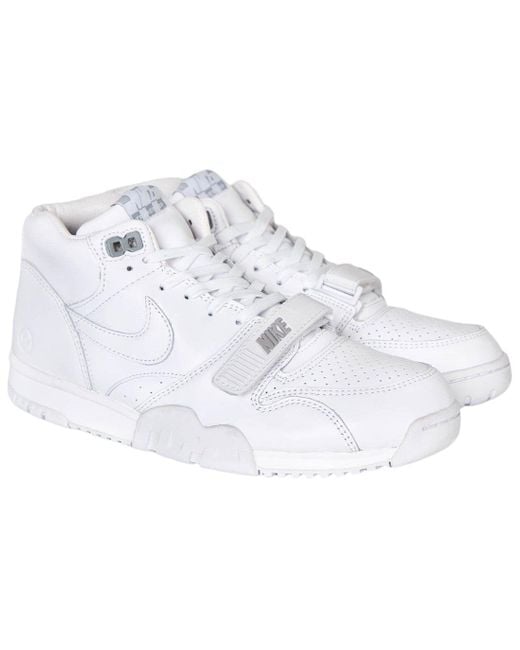 Nike White Air Trainer 1 Mid Sp/ Fragment Wolf' for men