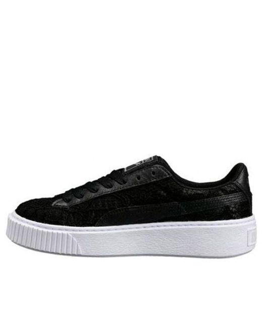 PUMA Black (Wmns) Basket Platform Fo