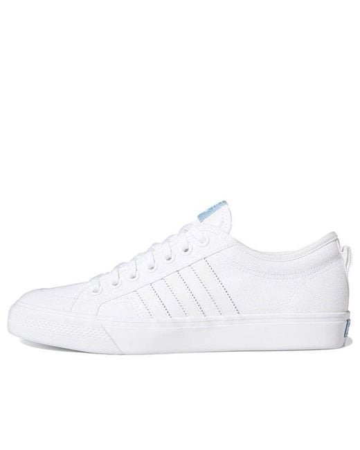 Adidas White Nizza 'Cloud' for men