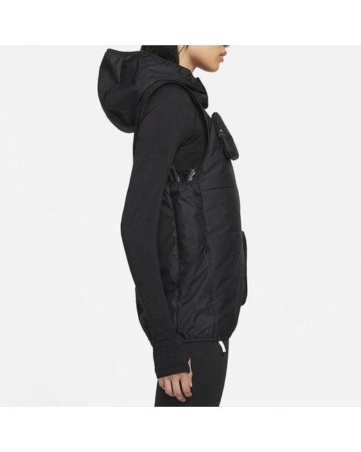 Nike Black (Wmns) Nsrl Transform Sports Detachable Hooded Vest Jacket