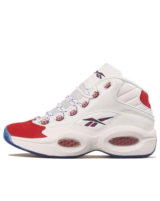 Refinamiento Abastecer aluminio Reebok Question Mid Og 'red Toe' 2020 in White for Men | Lyst