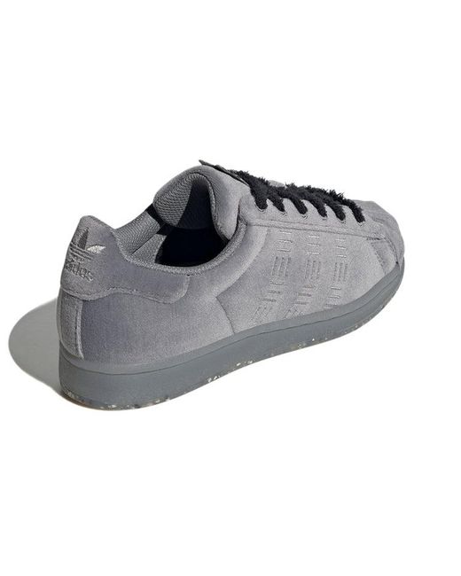 Adidas Gray Superstar Sneakers Grey for men