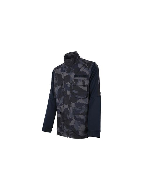 Nike Blue Casual Jacket Camouflage for men