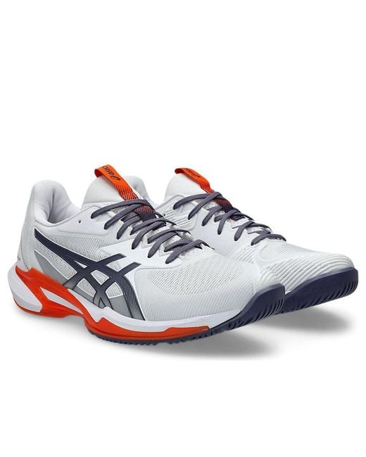 Asics White Solution Speed Ff 3 Greyish' for men