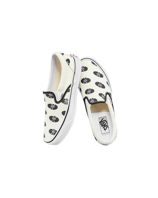 Vans White Wacko Maria X Og Classic Slip-On Lx Records' for men