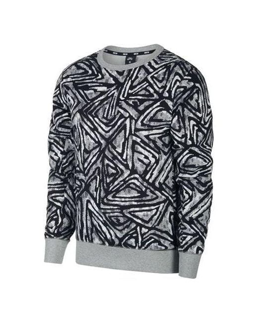Nike Gray Sb Skateboard Printed Skate Crew for men