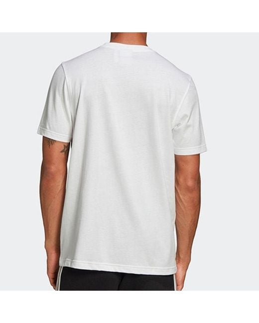 Adidas White Originals Casual Sports Short Sleeve for men
