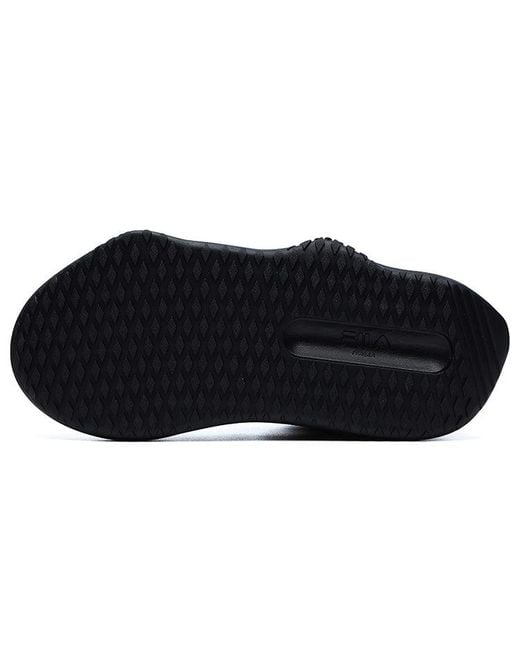Fila Black (Wmns) Fashion Sneakers Low-Top Running Shoes