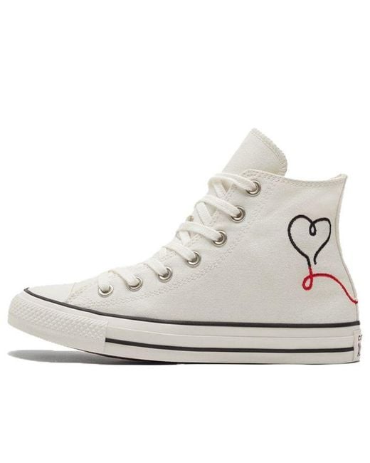 Converse White Chuck Taylor All Star High 'Made With Love for men