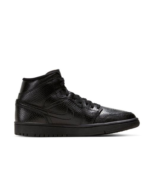Nike Black (Wmns) 1 Mid Snakeskin'