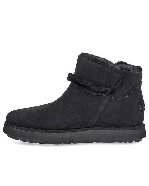 Ugg Black (Wmns) Classic Mini Spill Seam Blvd Snow Boots