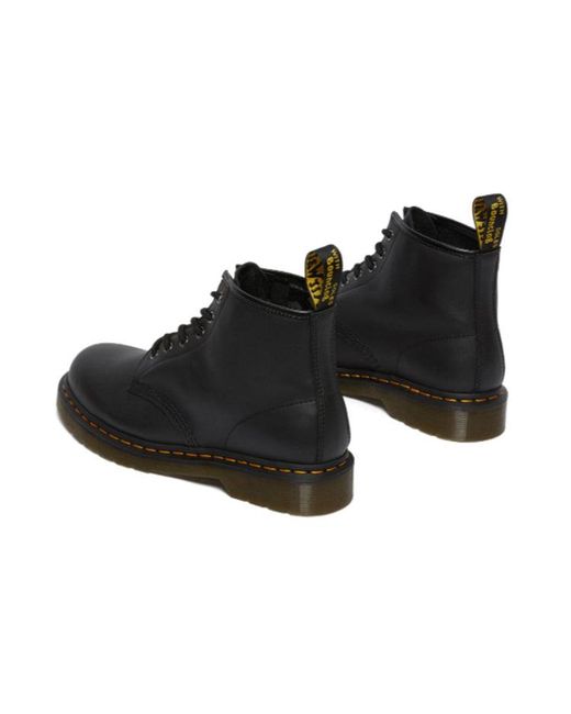 Dr. Martens Black 101 Leather Martin Boots for men