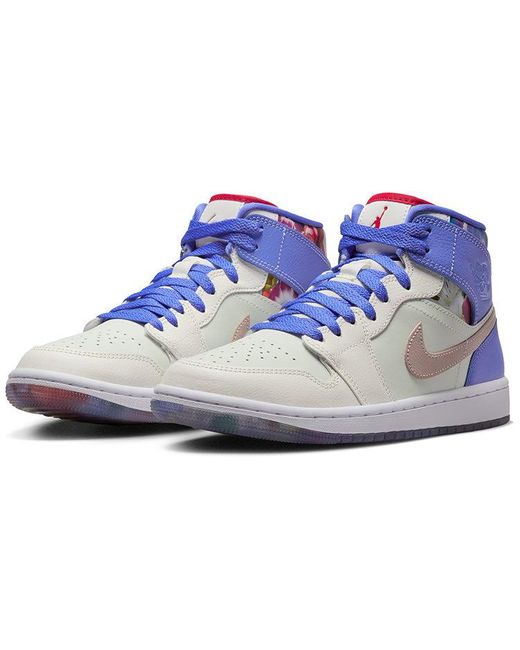 Nike Blue (Wmns) 1 Mid Se 'Valentine's Day Flowers'