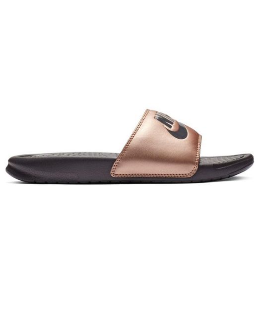 Nike Brown (Wmns) Benassi Jdi Slide 'Metallic Bronze'