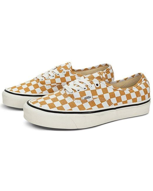Vans White Authentic 44 Dx Checkerboard 'Honey' for men