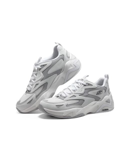 Skechers White D'Lites Hyper Burst for men