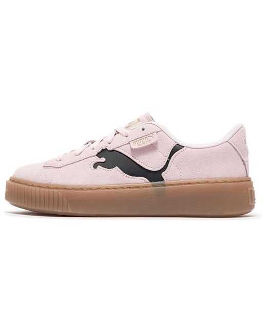 PUMA Pink (Wmns) Suede Platform Shoes Gum'