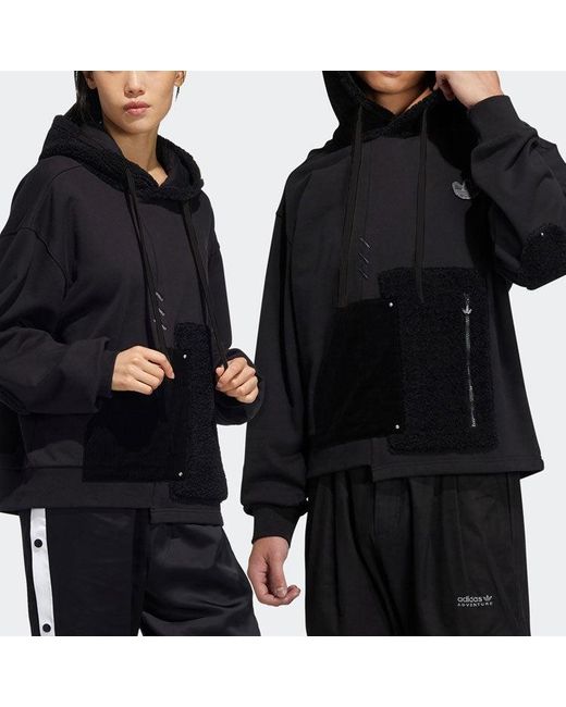 Adidas Black Originals Series Irregular Splicing Sports for men